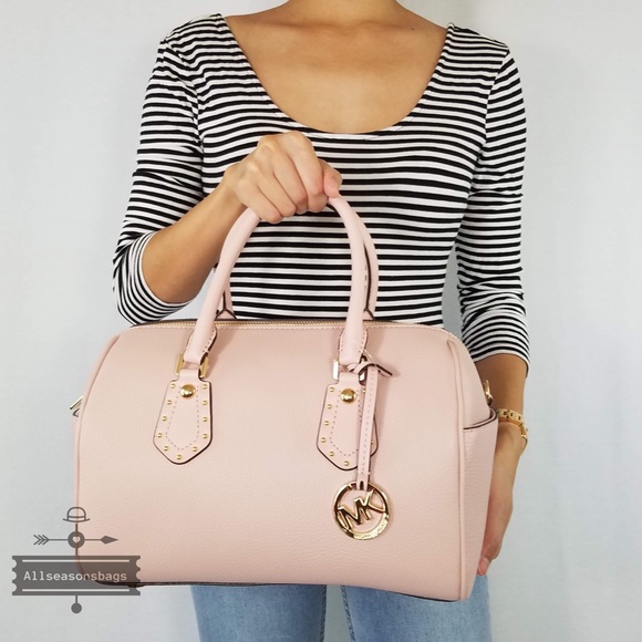 NWT Michael Kors Aria Medium Satchel Blossom Bag - Picture 2 of 8